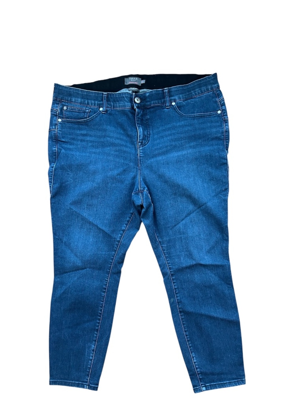 Torrid Feel The Fit Bombshell Skinny Jeans Blue Sz 22 Short